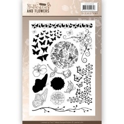 Butterflies and Flowers stemple Jeanines Art