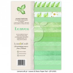 Leaves bloczek papierów A4 Liście 02 LEMONCRAFT