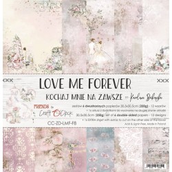 LOVE ME FOREVER - zestaw papierów 30,5x30,5cm