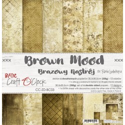 BROWN MOOD - zestaw papierów 30,5x30,5cm