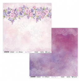 Spring Purple 01/02 papier dwustronny 30,5x30,5cm ScrapAndMe